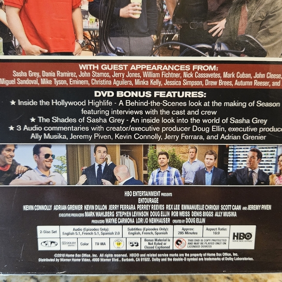 Entourage: Complete SEVENTH Season DVD HBO Series 2 Disc Set - Picture 2 of 7